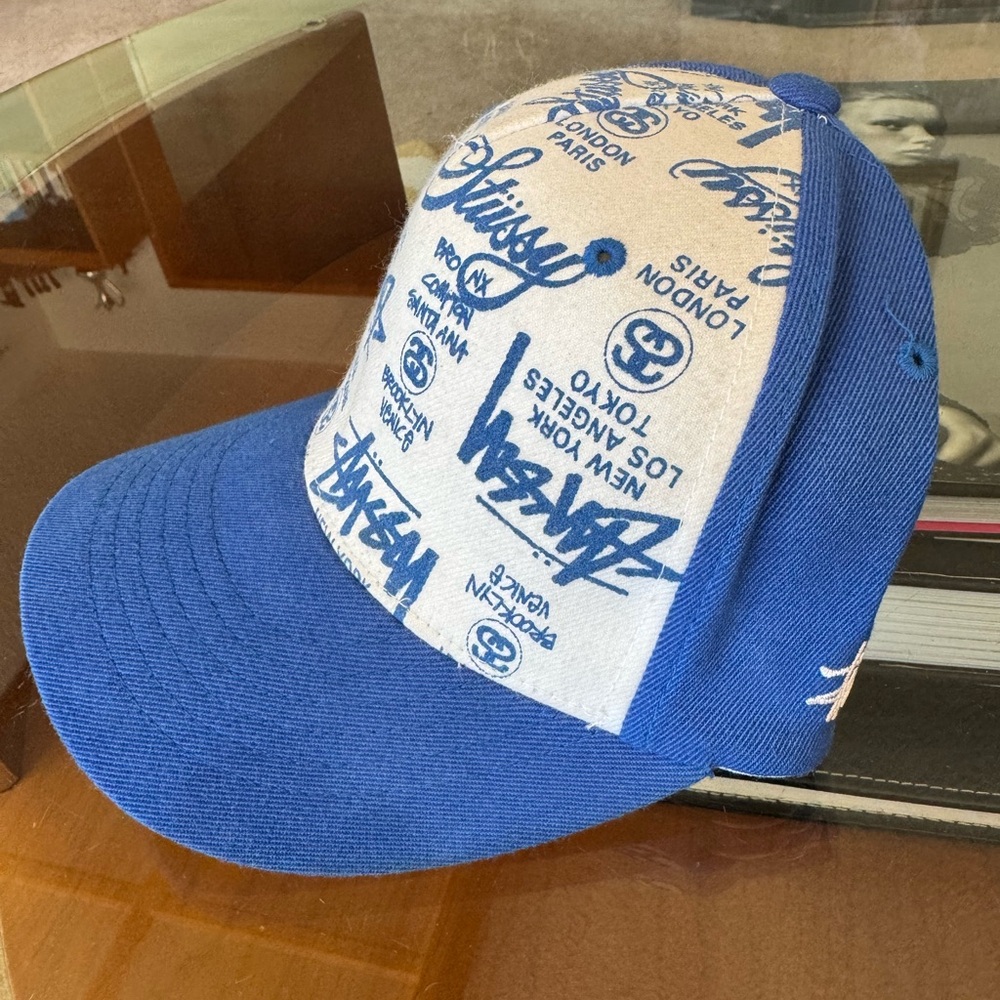 Original Vintage 1990’s Stussy World Tour Fitted Cap Hat Collectible Rare - Picture 7 of 9